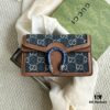 69308c9f6e68136f4d9a9185 Gucci Dionysus Mini 16.5 Blue Denim Real Photo # with Box
