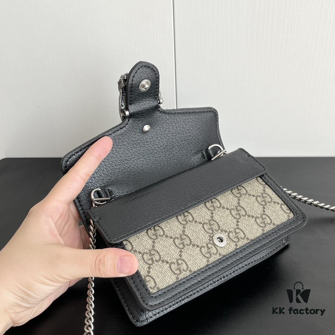 69308cac6e68136f4d9a919f Gucci Dionysus Mini 16.5 Leather Crossbody Bag - Model 476432
