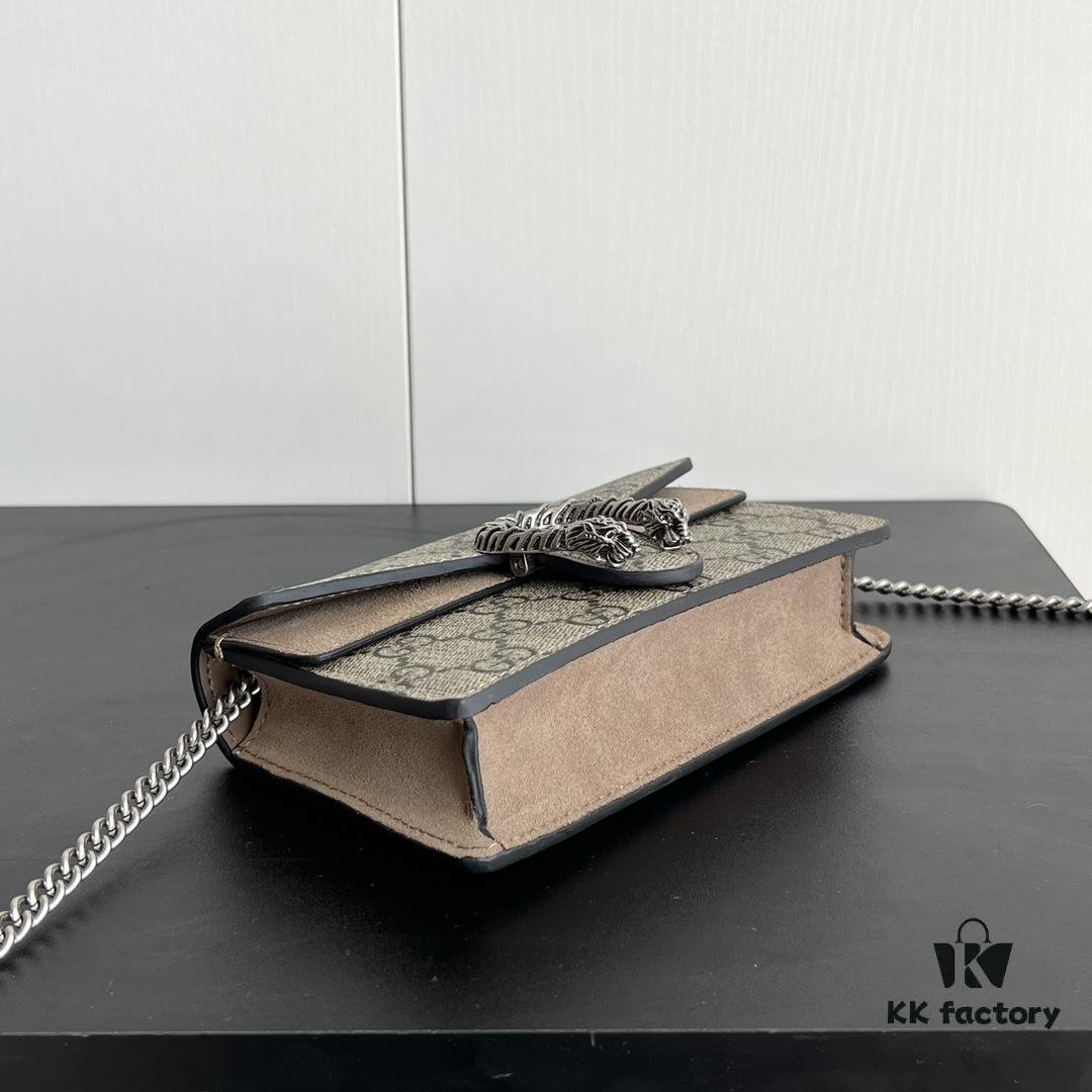69308cc46e68136f4d9a91ce Gucci Dionysus Mini 16.5 Real Photo with Box - Khaki Model 476432 16.5x10x4.5cm