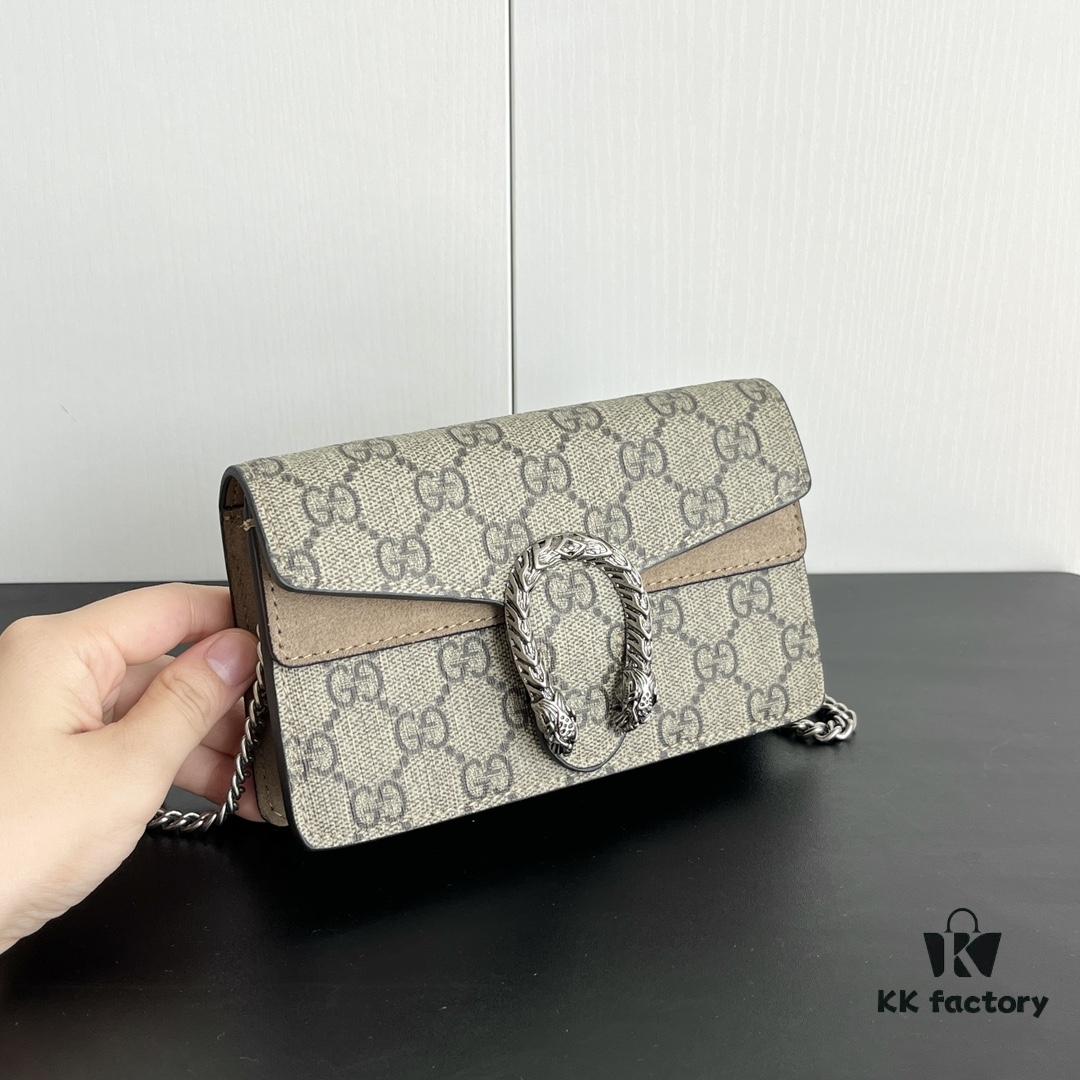 69308cc56e68136f4d9a91d1 Gucci Dionysus Mini 16.5 Real Photo with Box - Khaki Model 476432 16.5x10x4.5cm