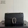 69308ccf6e68136f4d9a91e8 Gucci Dionysus Tiger Head Diamond Buckle Bag - Upgraded Version 499623 Black Leather