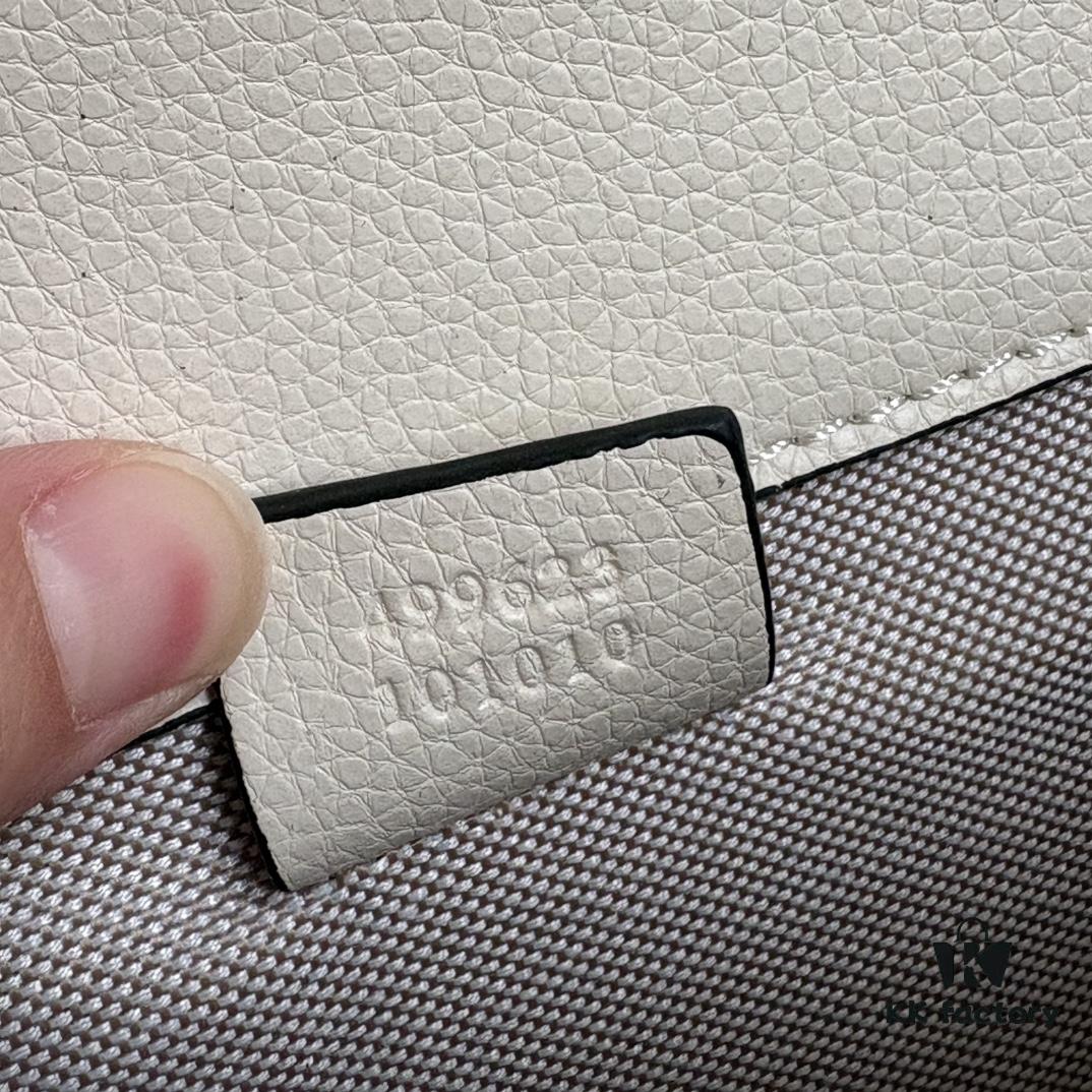 69308cd06e68136f4d9a91e9 Gucci Dionysus Diamond Buckle Bag - Upgraded Version Model 499623 White Leather