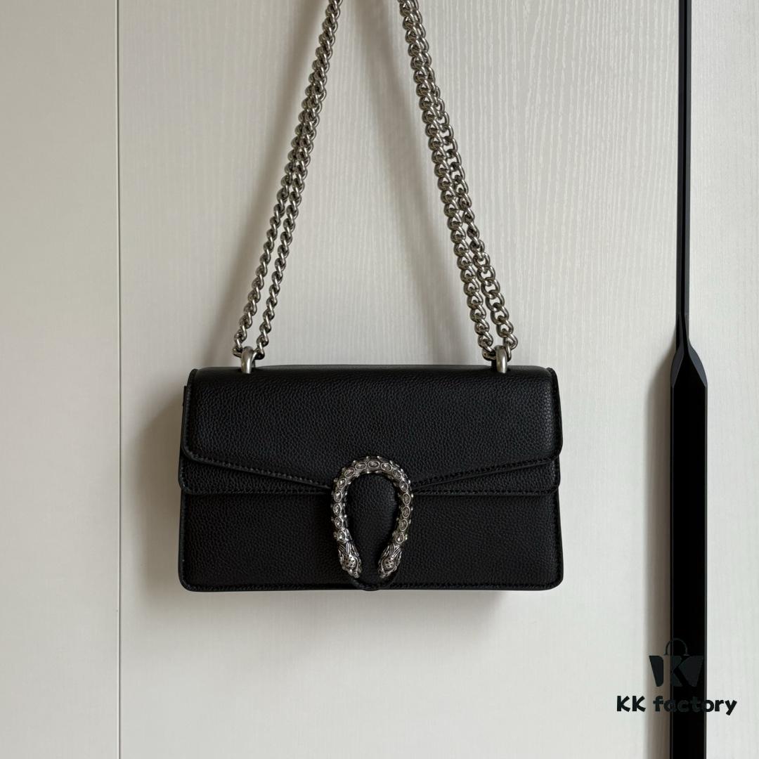 69308cd46e68136f4d9a91f0 Gucci Dionysus Tiger Head Diamond Buckle Bag - Upgraded Version 499623 Black Leather