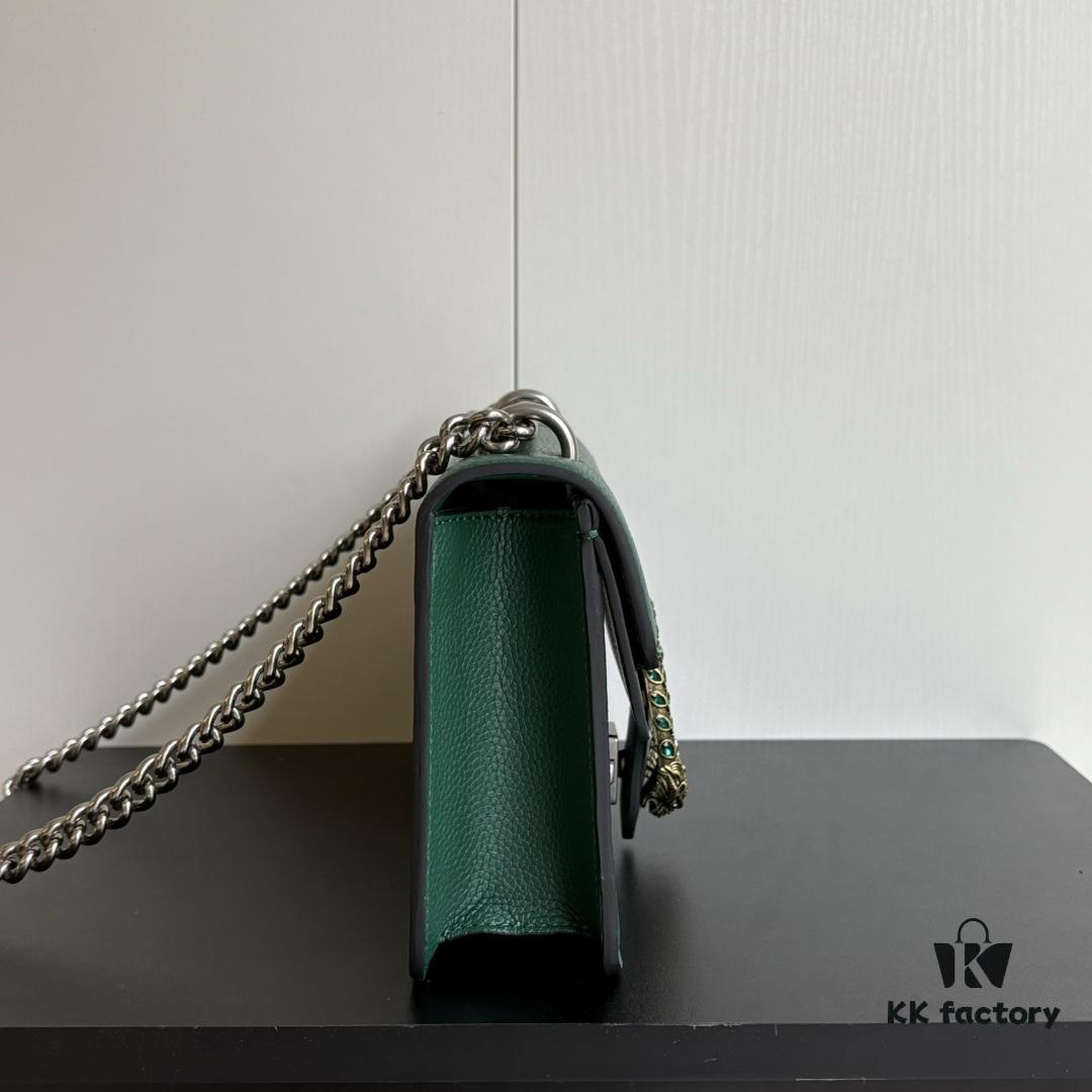 Gucci Dionysus Green Leather Bag Model 499623 Real Photo
