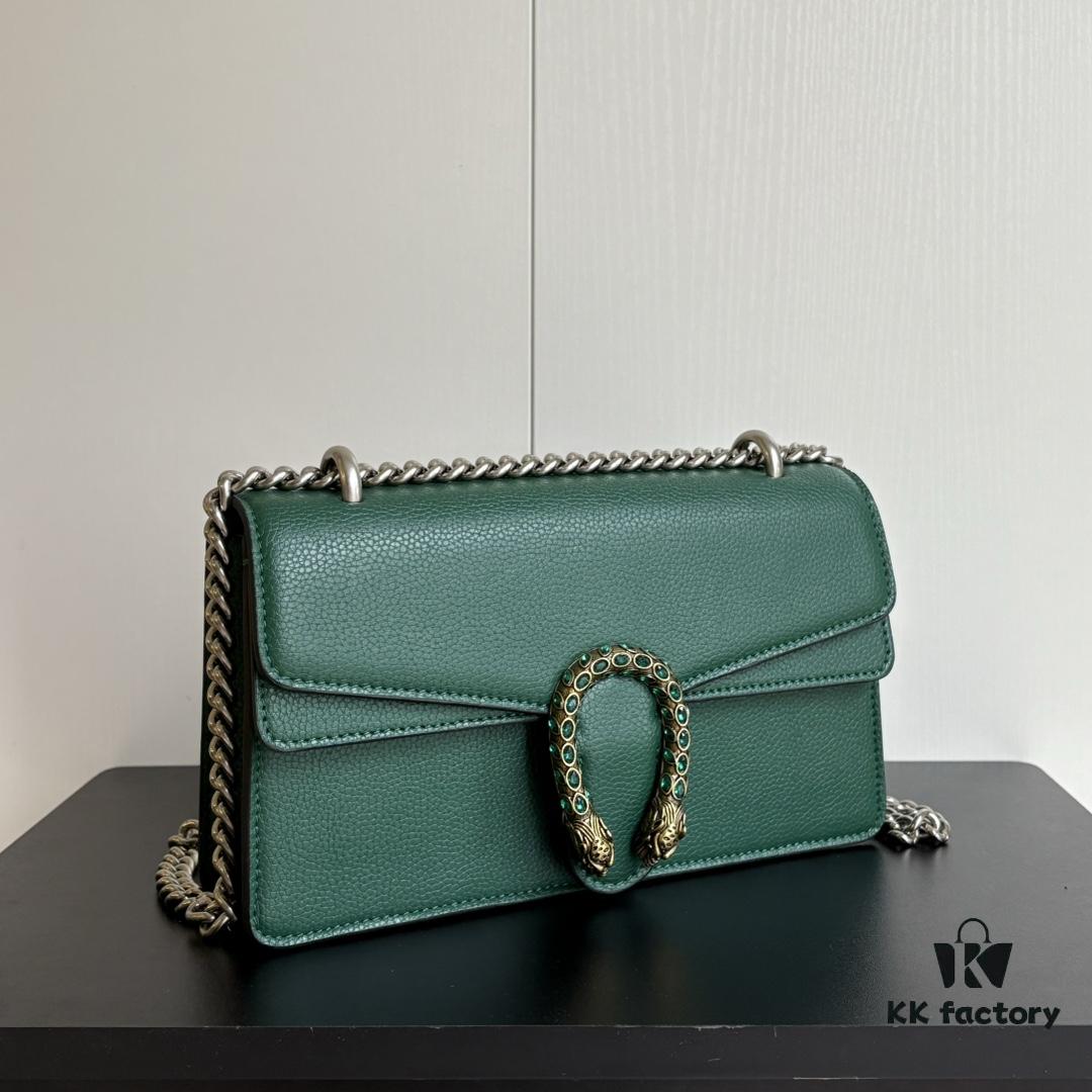Gucci Dionysus Green Leather Bag Model 499623 Real Photo