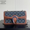 69308ced6e68136f4d9a9229 Upgraded Version Genuine GUCCI Dionysus Blue Denim Bag with Tiger Head Diamond Clasp