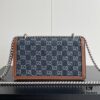 69308cee6e68136f4d9a922b Upgraded Version Genuine GUCCI Dionysus Blue Denim Bag with Tiger Head Diamond Clasp