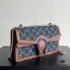 69308cef6e68136f4d9a922d Upgraded Version Genuine GUCCI Dionysus Blue Denim Bag with Tiger Head Diamond Clasp