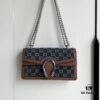 69308cf16e68136f4d9a9230 Upgraded Version Genuine GUCCI Dionysus Blue Denim Bag with Tiger Head Diamond Clasp
