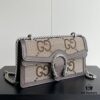 69308cf36e68136f4d9a9235 Gucci Dionysus Diamond Buckle Bag in Apricot Canvas - Upgraded Version