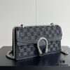 69308cf56e68136f4d9a9239 Upgraded Genuine Gucci Dionysus Horsehead Diamond Buckle Bag - Black Denim Model 499623