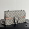 69308d036e68136f4d9a9257 Gucci Dionysus Diamond Buckle Bag in Apricot - Upgraded Version