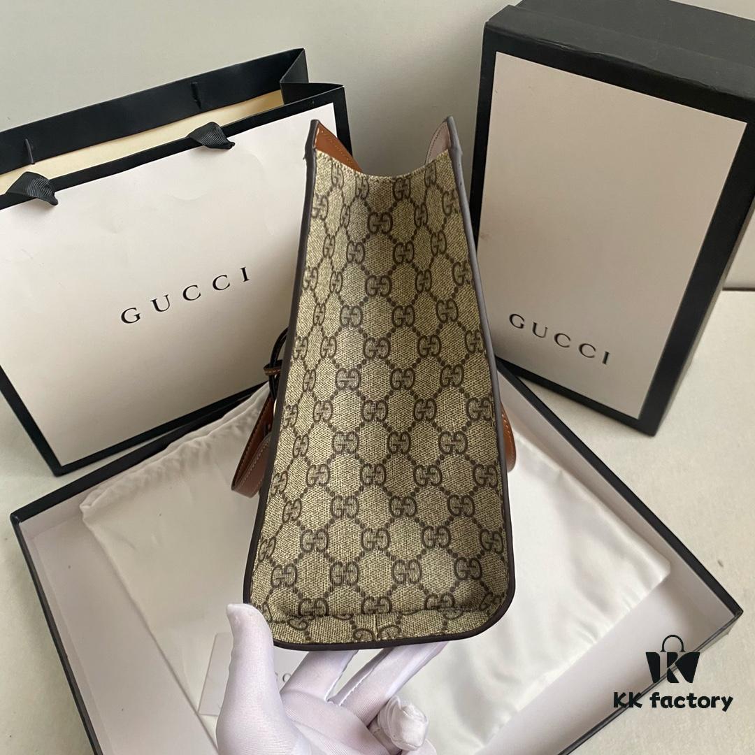 69308d086e68136f4d9a9260 Upgraded Genuine Gucci Padlock Series Lock Clasp Double Shoulder Strap Backpack - Model No. 479197 Large Size 35x23x14cm