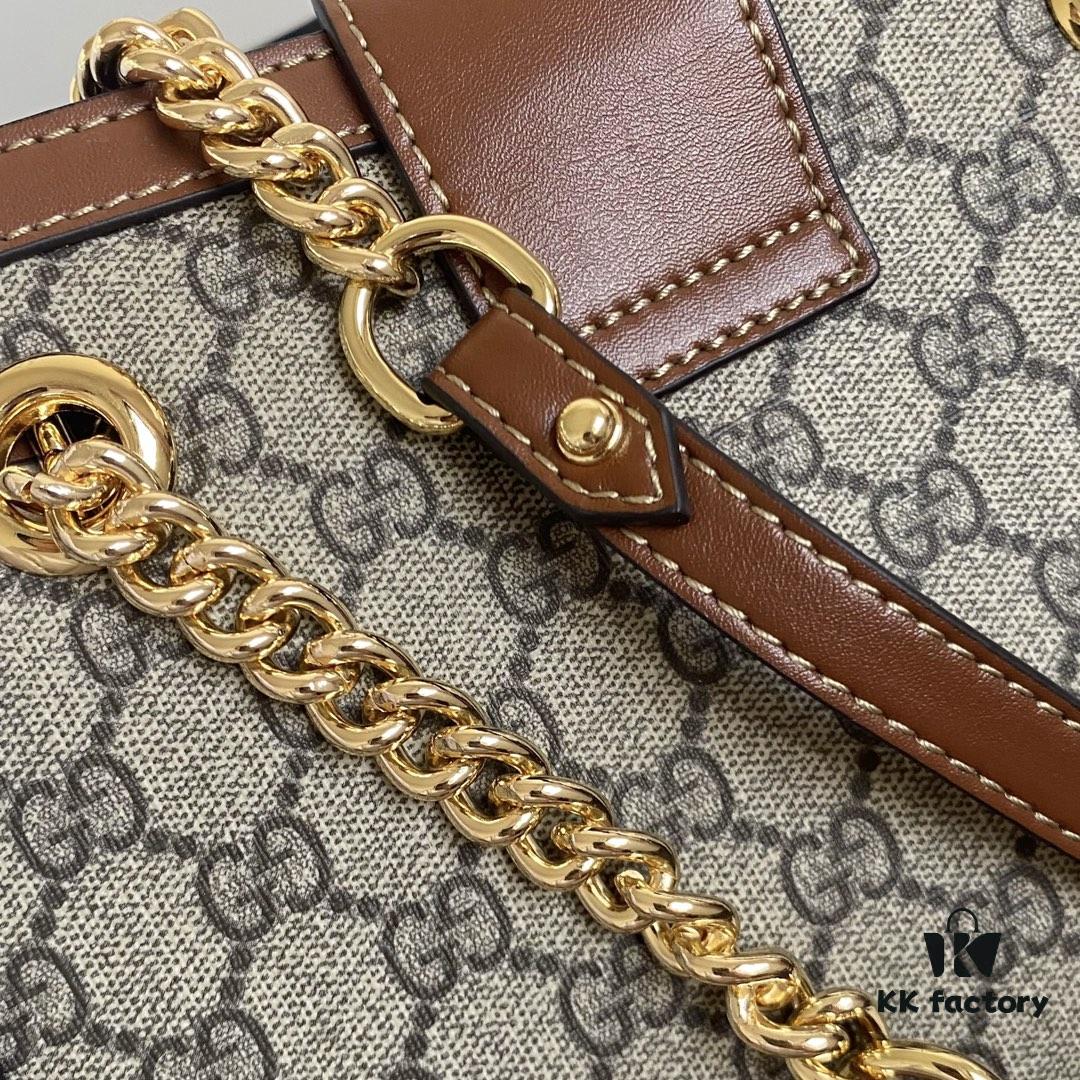 69308d096e68136f4d9a9262 Upgraded Genuine Gucci Padlock Series Lock Clasp Double Shoulder Strap Backpack - Model No. 479197 Large Size 35x23x14cm