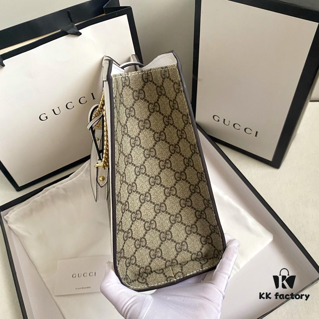 69308d116e68136f4d9a9272 Upgraded Version Real Shot #479197 Large Size Gucci Padlock Series Lock Clasp Double Shoulder Strap Backpack 35x23x14cm