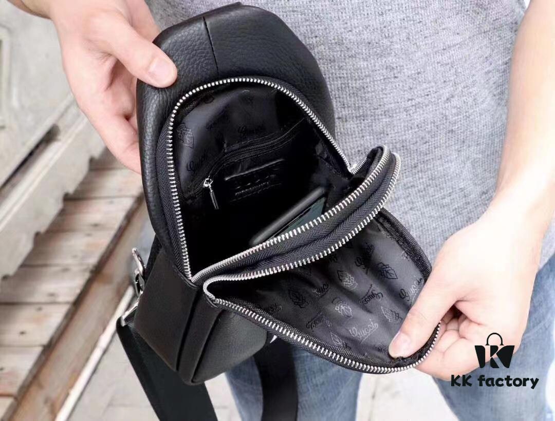 69308d306e68136f4d9a92ac Gucci Men's Casual Chest Bag Model 6023 (Original Order), Top-Grade Imported Full-Grain Cowhide, Italian Original Leather, Luxury Designer Style