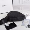 Model No.: 6018#BLACK (Original Order) [Imported Hardware 🐊 Hand 👋 Wrist Clasp 🔒] GUCCI Men's Clutch Bag, Counter Original, High-End Imported Full-Grain Cowhide, Same as Store Version