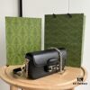 69308d386e68136f4d9a92b8 Gucci Horsebit 1955 Baguette Bag Real Shot Style No. 735178 Black Leather