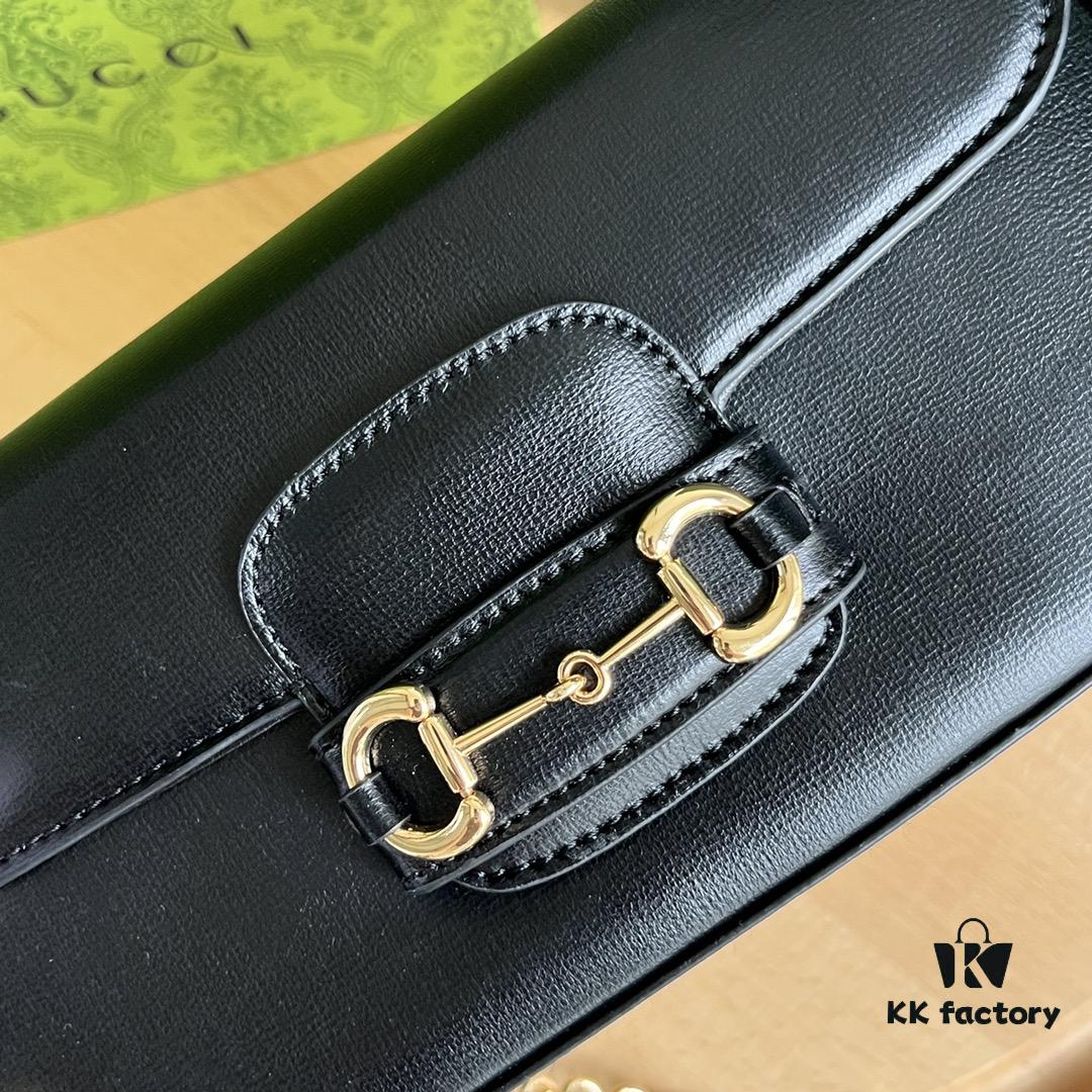 69308d3a6e68136f4d9a92bb Gucci Horsebit 1955 Baguette Bag Real Shot Style No. 735178 Black Leather