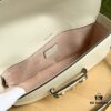 69308d3f6e68136f4d9a92c4 Gucci Horsebit 1955 Baguette, Model No. 735178 White Leather, Dimensions: 24 x 13.5 x 7.5 cm