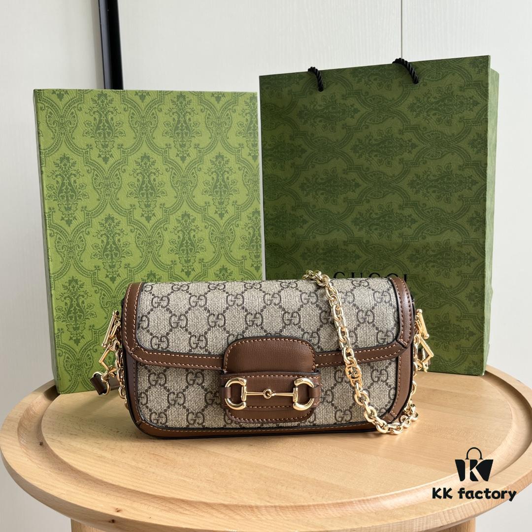 Gucci Horsebit 1955 Baguette Bag in Caramel - Model No. 735178