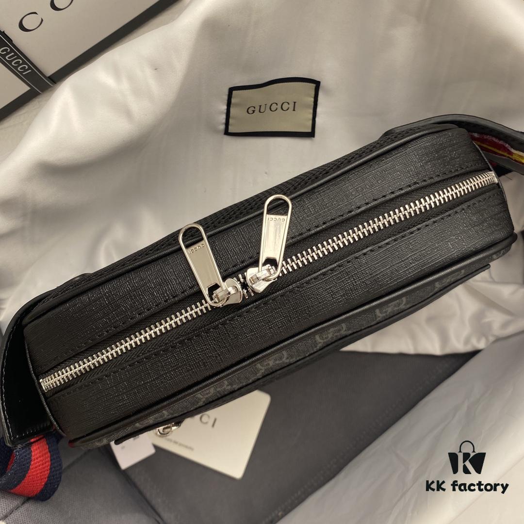 69308d526e68136f4d9a92e7 GUCCI Men's Waist Bag Real Shot High-Quality Replica Premium PVC with Full-Grain Leather YKK Zipper