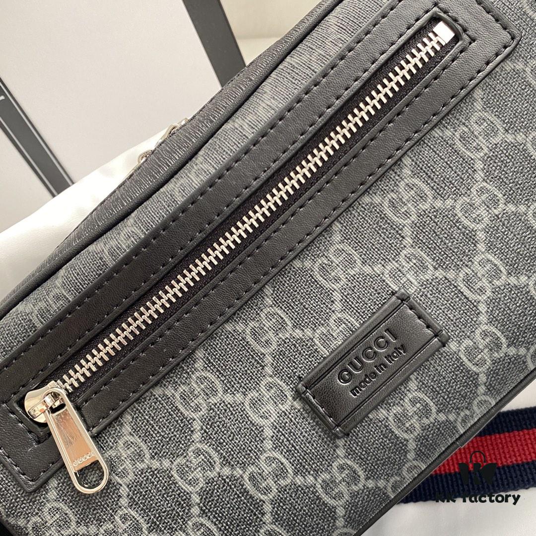 69308d666e68136f4d9a930a GUCCI Men's Waist Bag 474293 Real Photos Size: 24*14*5.5
