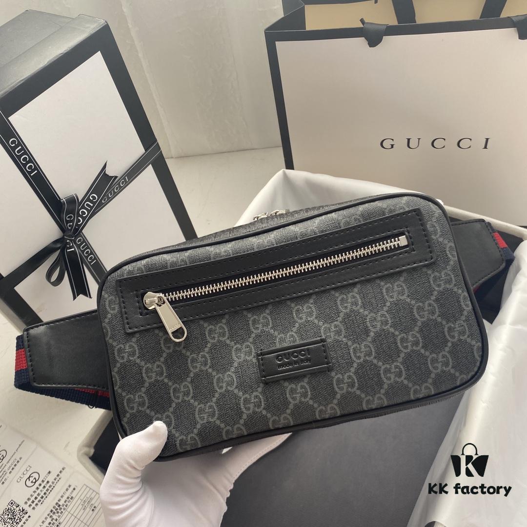 69308d896e68136f4d9a933c GUCCI Men's Waist Bag 474293 Real Photos Size: 24*14*5.5
