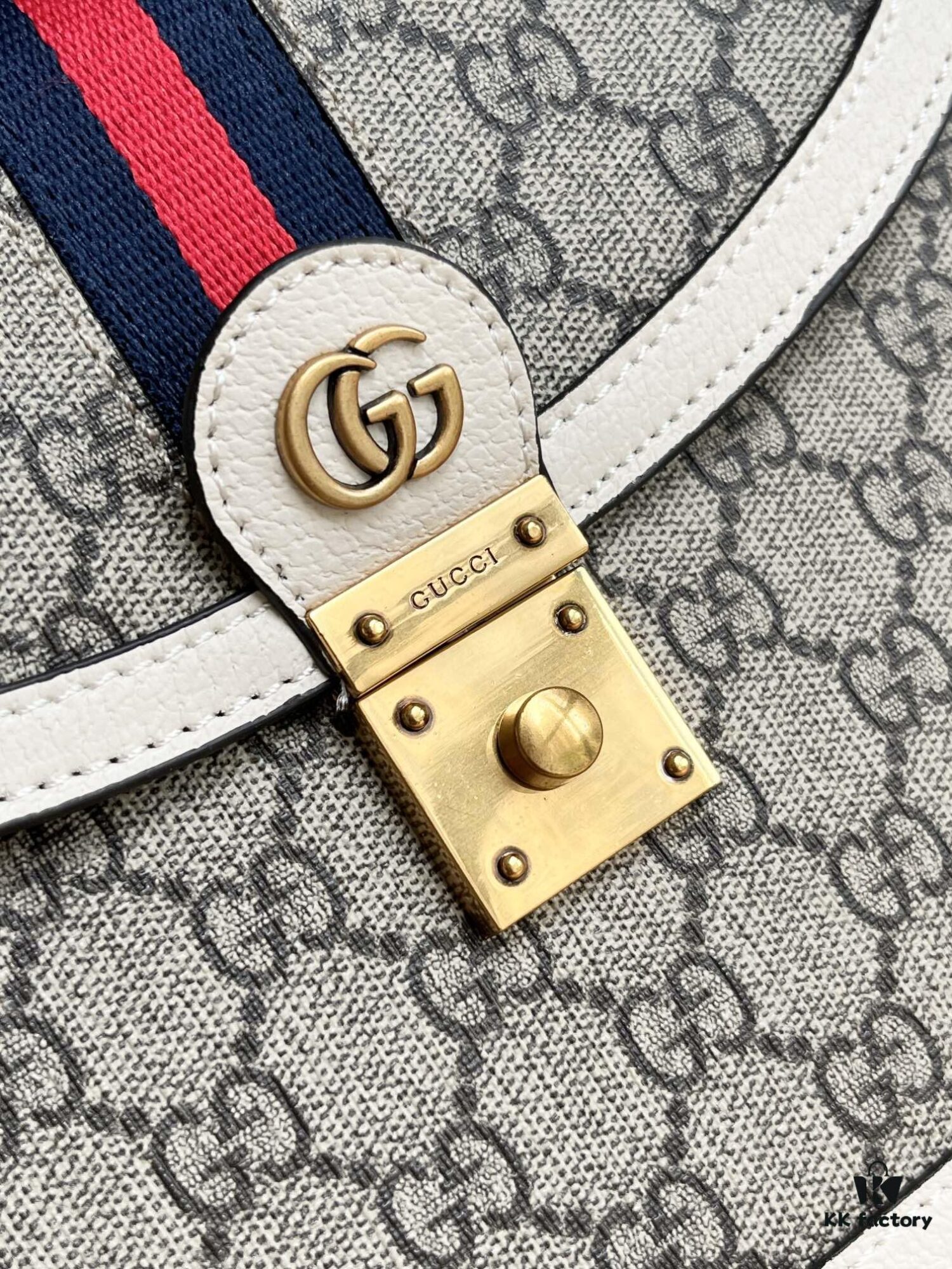 69308d9a6e68136f4d9a9355 Gucci Ophidia Epilogue Collection Tote Bag with Removable Strap, Square Vintage Style, GG Canvas, Striped Webbing
