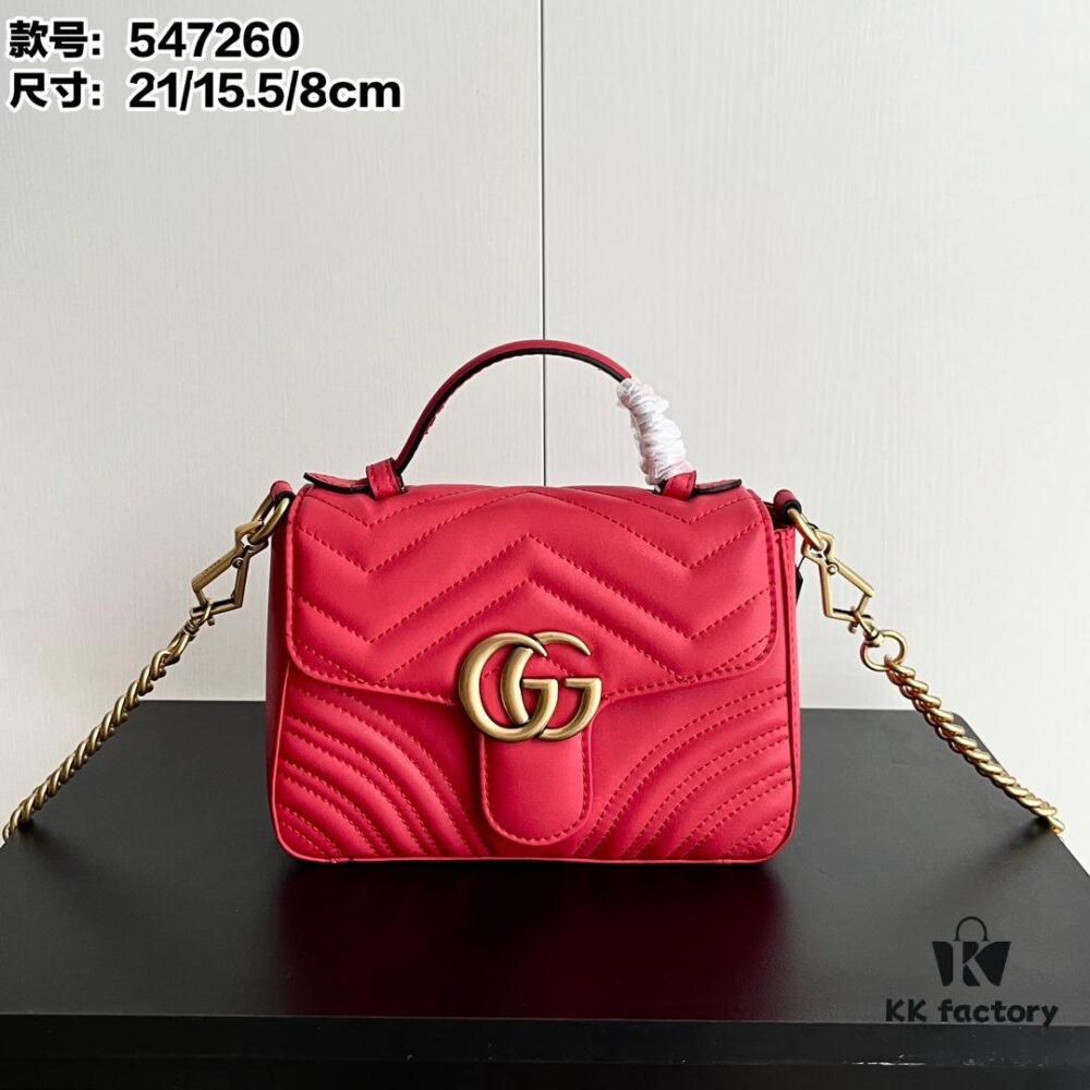 Authentic Photo # GG Marmont Mini Messenger Bag 547260 Size: 21*15.5*8cm