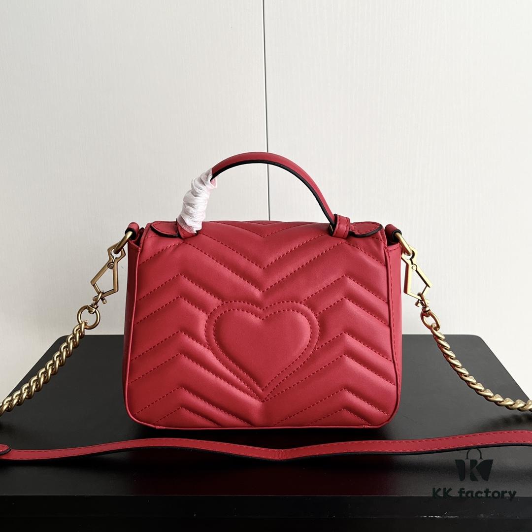 Authentic Photo # GG Marmont Mini Messenger Bag 547260 Size: 21*15.5*8cm