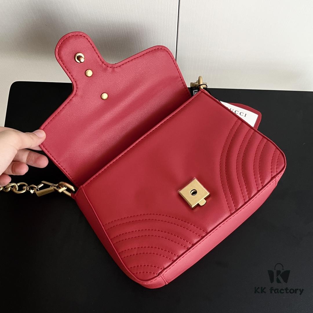 Authentic Photo # GG Marmont Mini Messenger Bag 547260 Size: 21*15.5*8cm