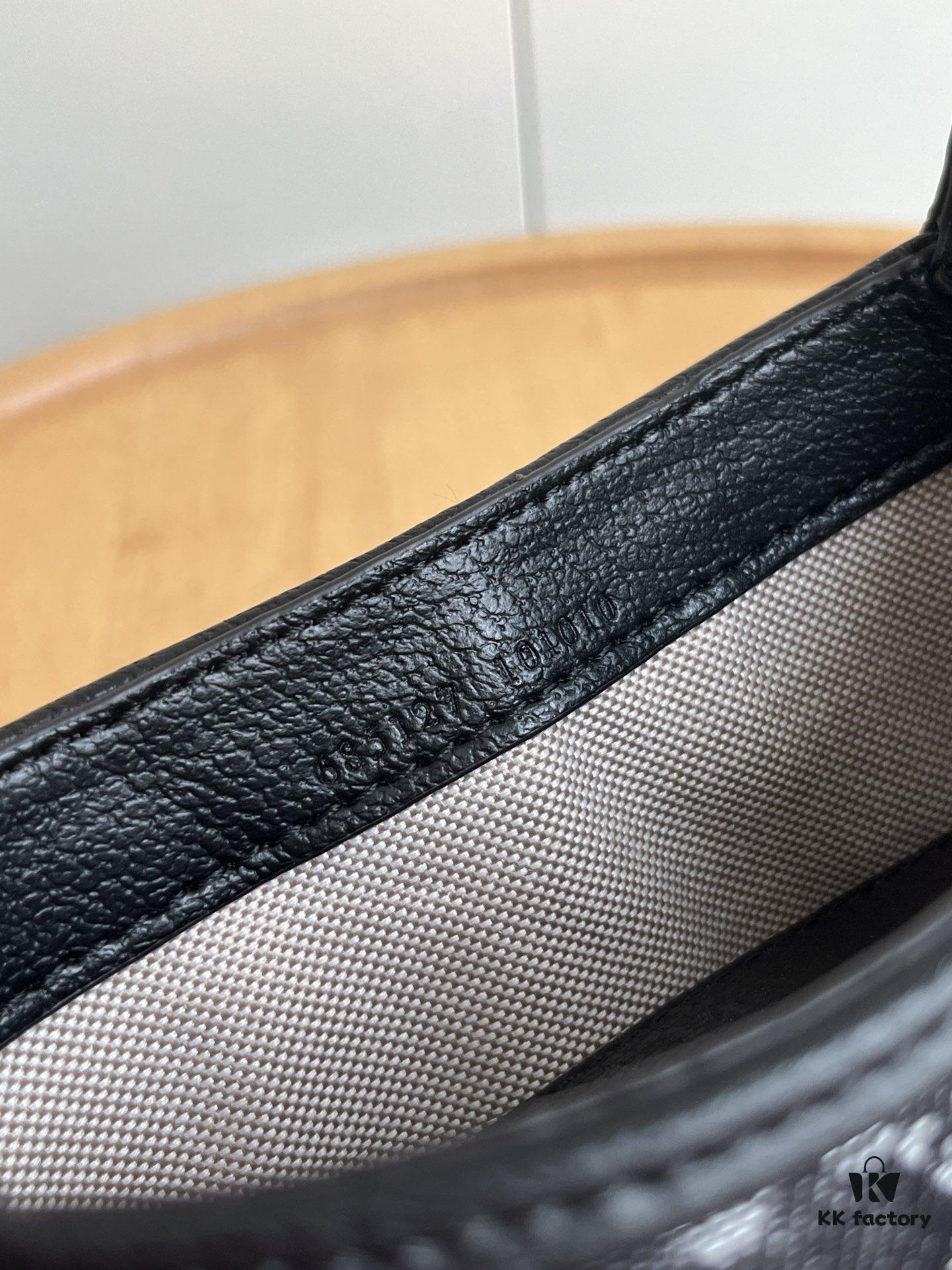 69308dc26e68136f4d9a939f Authentic Shot # (Double Shoulder Strap) - Gucci Jackie 1961 Small Bag in Black and Ivory GG Denim Jacquard