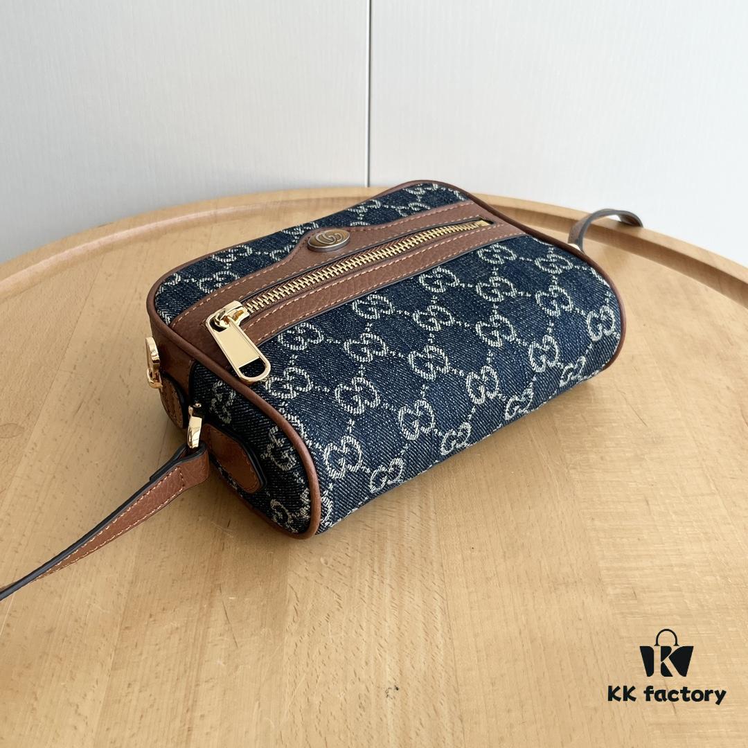 Gucci Ophidia Series Crossbody Shoulder Bag Adjustable Strap with Keychain Interior Real Shot