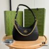 69308de16e68136f4d9a93d9 Gucci New Hobo Crescent Bag in Black, Model No. 731817, Size 25×19×7cm