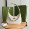 69308de36e68136f4d9a93de Gucci New Hobo Crescent Bag in White