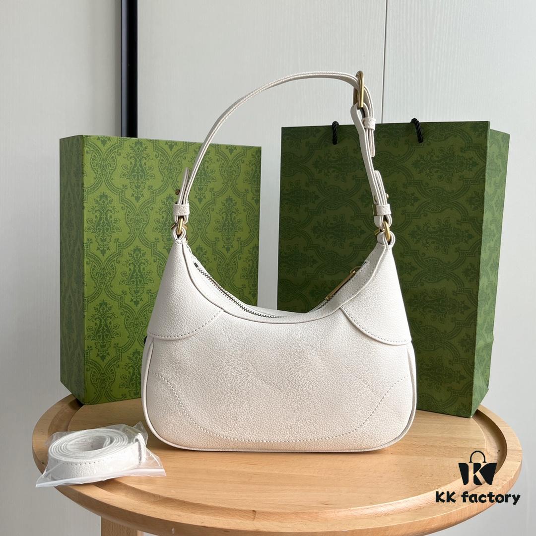 69308de66e68136f4d9a93e2 Gucci New Hobo Crescent Bag in White
