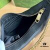 69308dec6e68136f4d9a93ef Gucci New Hobo Crescent Bag in Black, Model No. 731817, Size 25×19×7cm