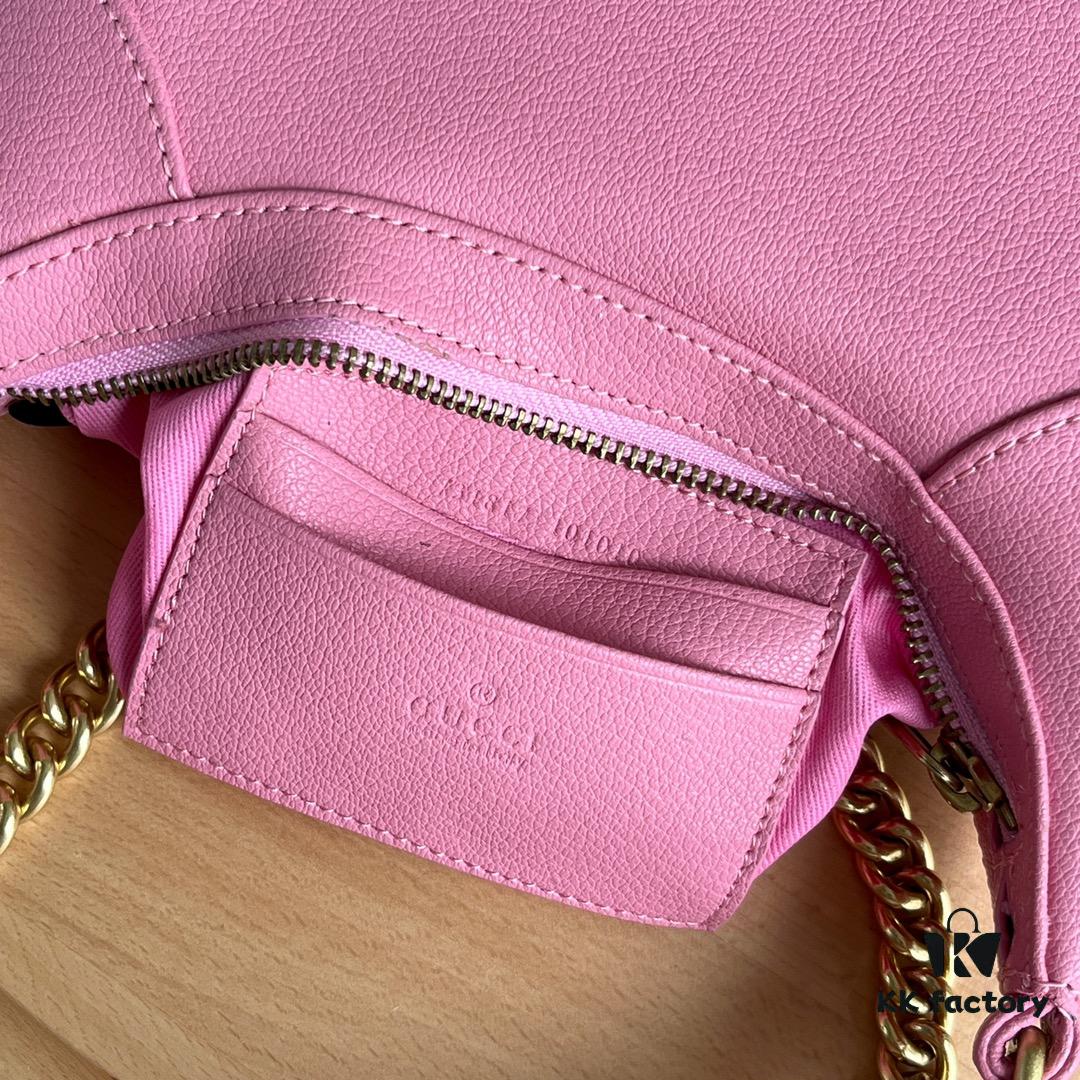Gucci New Hobo Crescent Bag in Pink