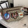 69308df26e68136f4d9a93fc Authentic Photo # Model: 529711 Embroidered Tiger Dimensions: 28x18x8cm. GG Ophidia Always Draws Inspiration from Travel with Various Fashionable Embroideries Such as Planet Motifs and Vintage-style Details, Retro Airmail-style Piping, and Classic Gucci Logo from the Archive Design Fanny Pack ✅ Waist Bag ✅