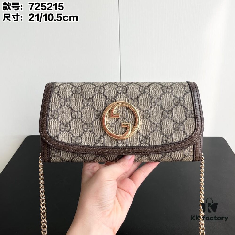 Authentic Shot # Gucci Blondie 725215 with Box 21x10.5cm