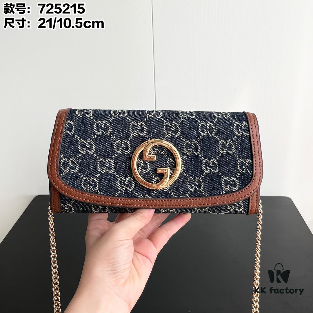 69308e0c6e68136f4d9a9430 Authentic Gucci Blondie Bag 725215 with Box 21x10.5cm