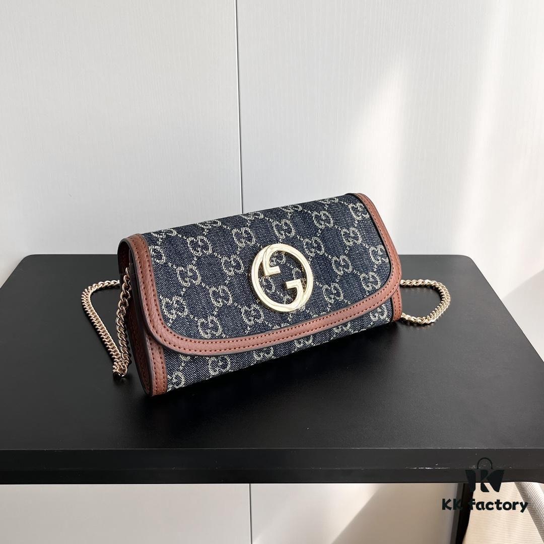 69308e0c6e68136f4d9a9431 Authentic Gucci Blondie Bag 725215 with Box 21x10.5cm
