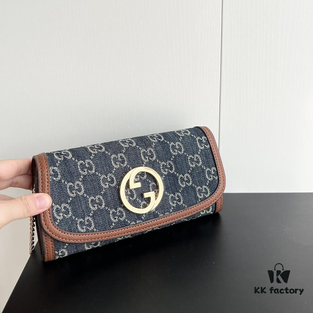 69308e0d6e68136f4d9a9432 Authentic Gucci Blondie Bag 725215 with Box 21x10.5cm