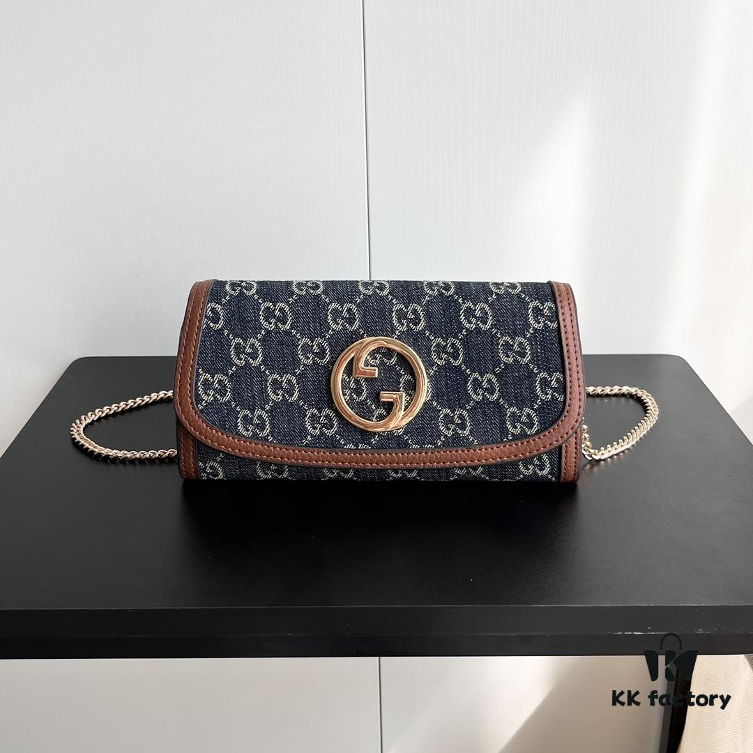 69308e0d6e68136f4d9a9434 Authentic Gucci Blondie Bag 725215 with Box 21x10.5cm