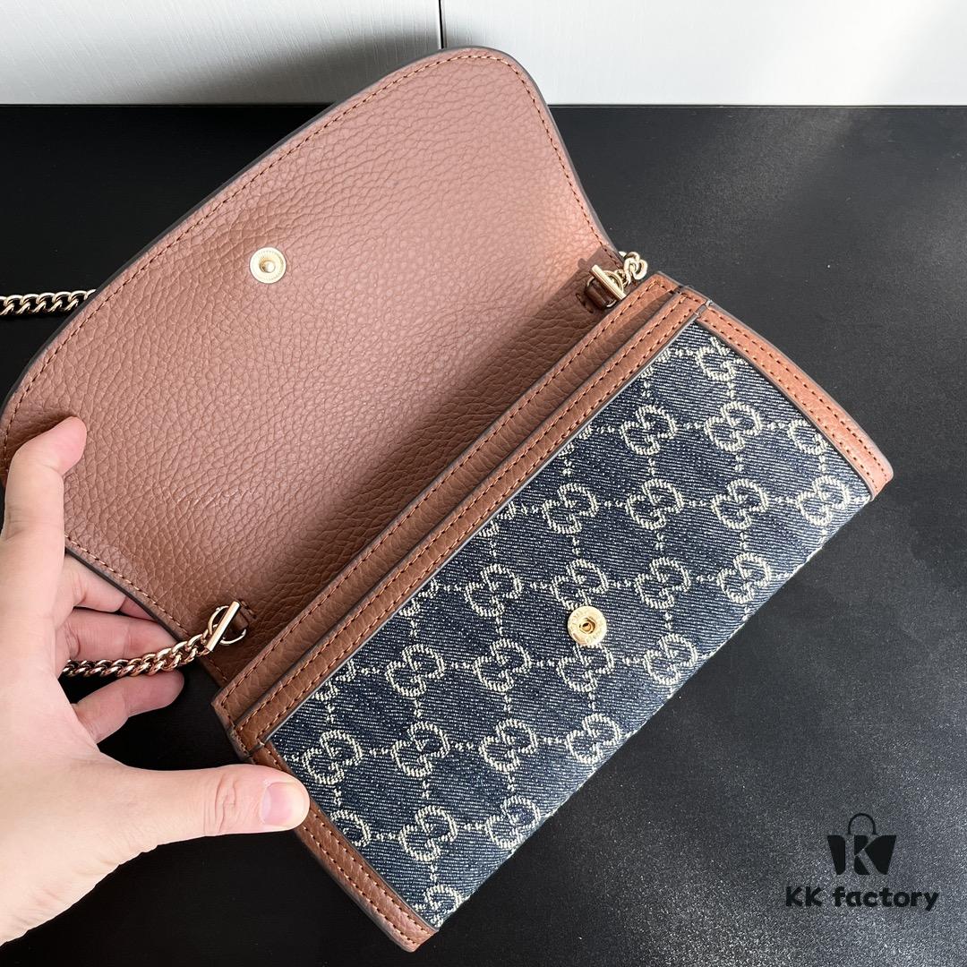 69308e0e6e68136f4d9a9435 Authentic Gucci Blondie Bag 725215 with Box 21x10.5cm
