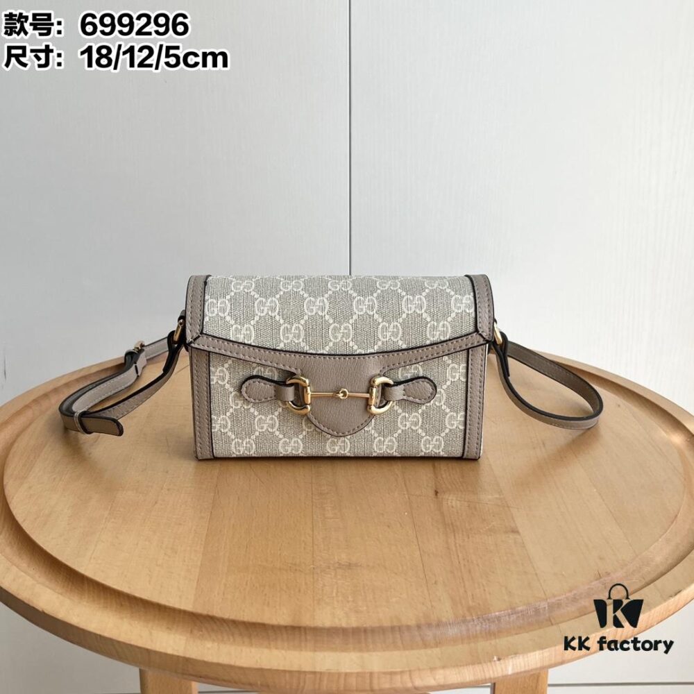 69308e346e68136f4d9a9481 Gucci 1955 Horsebit Mini Crossbody Bag Model: 699296 Oatmeal