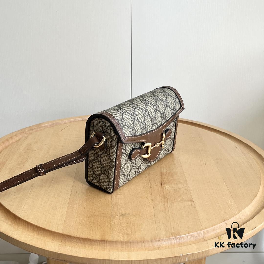 69308e3a6e68136f4d9a9490 Gucci 1955 Horsebit Mini Crossbody Bag in Caramel