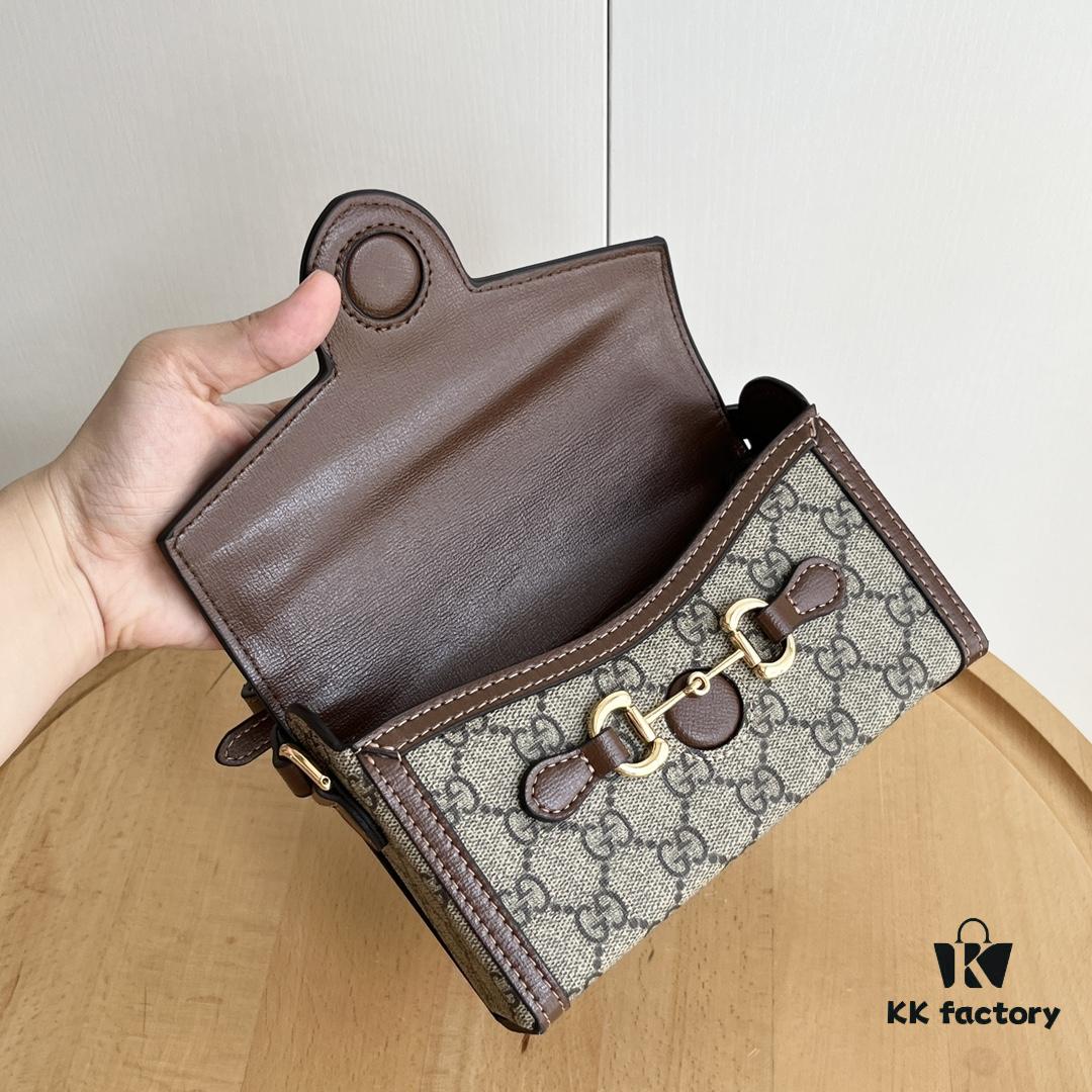 69308e3d6e68136f4d9a9494 Gucci 1955 Horsebit Mini Crossbody Bag in Caramel