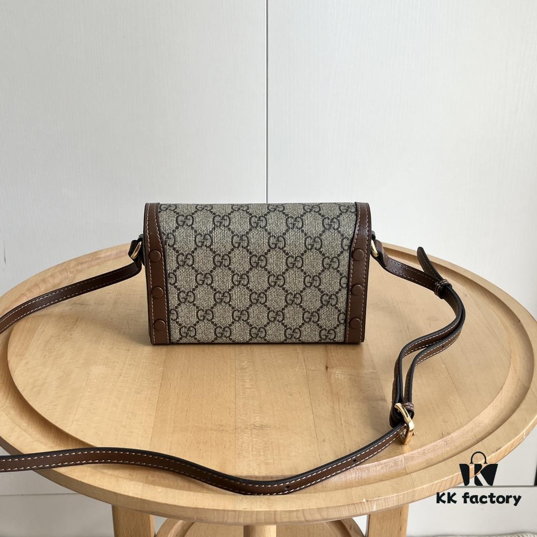 69308e466e68136f4d9a94a6 Gucci 1955 Horsebit Mini Crossbody Bag in Caramel